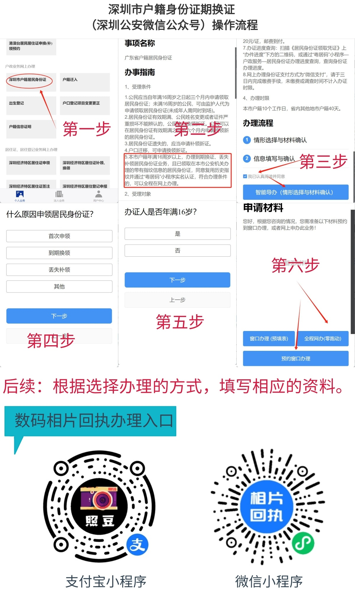 2025年深圳（本地户口+异地户口）身份证到期换证流程（线上+线下）